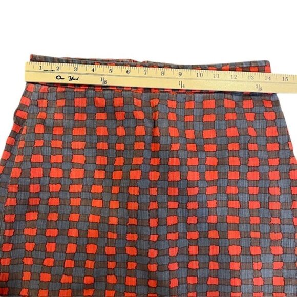 Marc by Marc Jacobs Molly Mini Skirt Checked Red Blue Black Stretch Size 2 - Picture 6 of 8